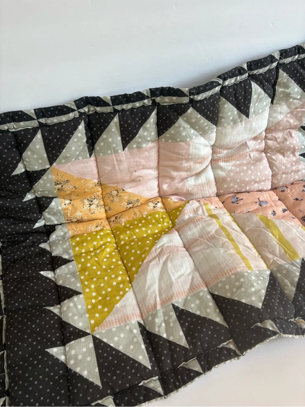 NWOT Urban Outfitters Valentina Mixed Print Quilted Sham